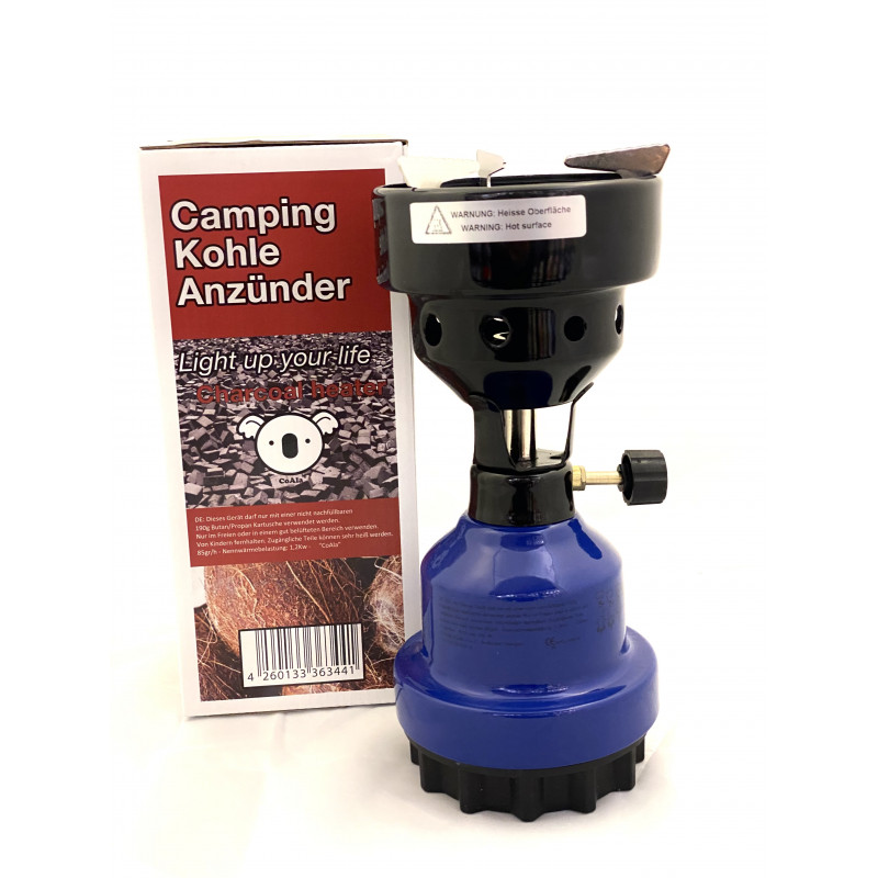 Camping Kohle Anzünder Heater-Aladin -Blau